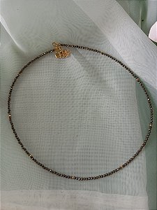 Chocker  esfera de pirita  2mm