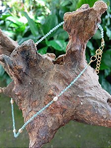 Chocker água Marinha 2mm
