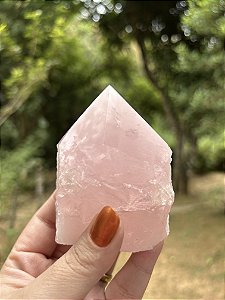 Ponta de Quartzo Rosa Grande
