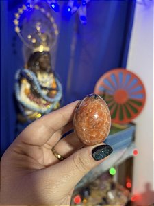 Ovo de Calcita Laranja