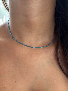 Chocker apatita azul