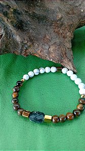 Pulseira Controle de Vícios com Pedras Naturais