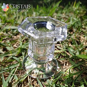castiçal de vidro