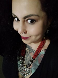 Colar indiano com coração