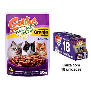 Caixa de Alimento úmido para gatos - Frango