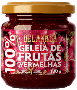 GELEIA DELAKASA FRUTAS VERMELHAS 180G
