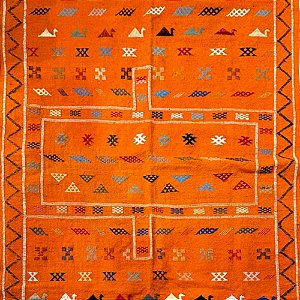 TAPETE ZAWAFI LÃ LARANJA 240X130 CM