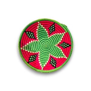 FRUTEIRA PINK E VERDE PALHA 36 CM DIÂMETRO