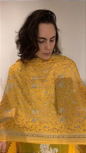 Pashmina Bordada - Amarela