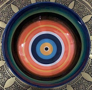 Bowl em Cerâmica Olho Colorido 20CM - Ref.2768