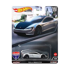 Miniatura Hot Wheels Premium - Tesla Roadster