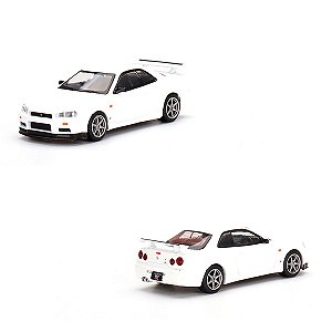 Miniatura Mini GT 1:64 Nissan Skyline GT-R R34 V-Spec