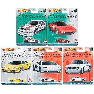 Set 5 Miniaturas Hot Wheels Premium Car Culture Spettacolare