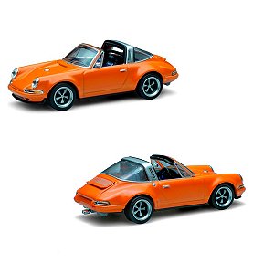 **LEIA** Miniatura Pop Race 1:64 Porsche Singer Targa Orange