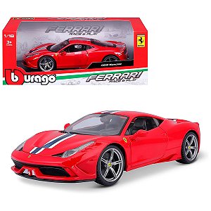 Miniatura Burago 1:18 Ferrari 458 Speciale - Race & Play