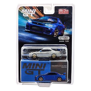 Miniatura Mini GT 1:64 Skyline GT-R (R34) Top Secret - CHASE