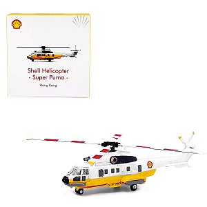 Miniatura Tiny 1:144 Helicóptero Super Puma Shell
