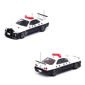 Miniatura Inno 64 1:64 Nissan Skyline GT-R (R34) Police