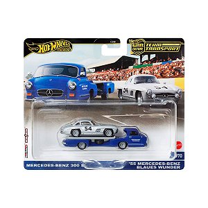 Hot Wheels 1:64 Premium Team Transport - MB 300 SL + Blaues