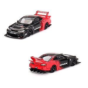 Miniatura Mini GT 1:64 Nissan Silvia S15 ADVAN #649