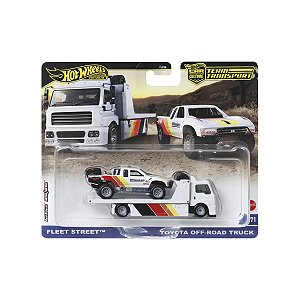 Hot Wheels Premium 1:64 Team Transport - Fleet Street + Off-Road Truck