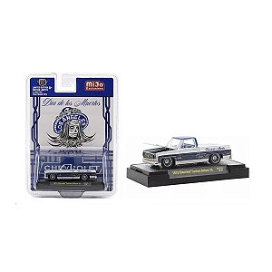 Miniatura M2 Machines 1:64 Chevrolet C-10 Dia de Los Muertos