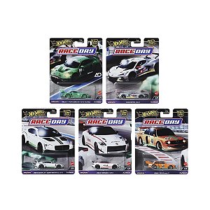 Set 5 Miniaturas Hot Wheels Premium 1:64 Race Day #FPY86-961D