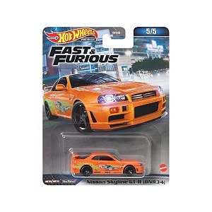 Hot Wheels Premium 1:64 Nissan Skyline GTR (BNR34) Velozes e Furiosos