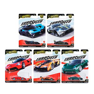 Set c/ 5 Hot Wheels Premium 1:64 Car Culture Euro Speed