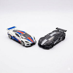 [LOOSE] Hot Wheels Premium 1:64 Corvette C8.R Versão Regular + Chase