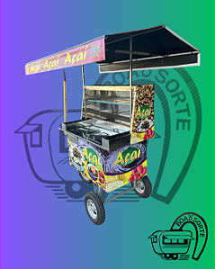 Carrinho Açaí Médio com 1 Geladeira