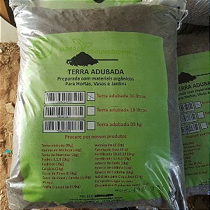 Terra Vegetal Adubada com humus e esterco e materia organica