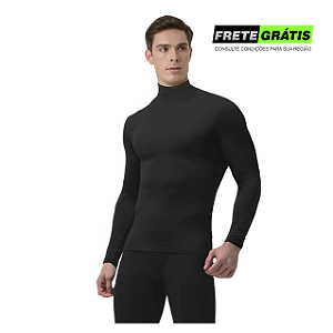 Segunda Pele Térmica Frio Intenso Extreme Thermo Calça Flanelada + Blusa Flanelada Gola Alta