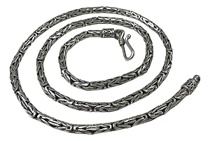 Corrente Masculina Prata de Bali Peruano Prata 925 Legitima