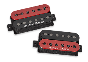 Captador Seymour Duncan (Par) Black Winter, TB Red/Blk Zebra