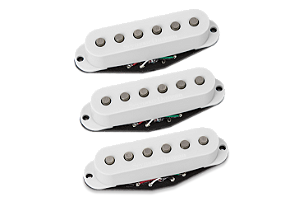 Captador Seymour Duncan (3) Guitarra Hot Chicken Strat Branco