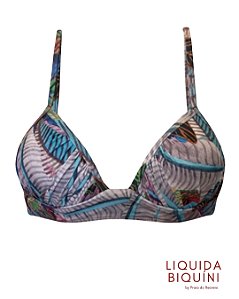 Biquíni Top c/ Base Estampa Uva