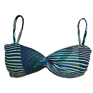Biquíni Bojo T. Q Caia Estampa Azul Linear