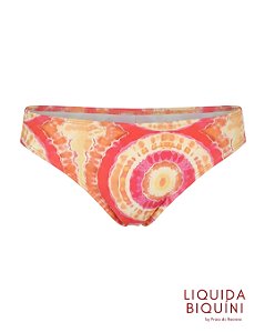 Calcinha Básica Larga Estampa Laranja