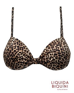 Meia Taça Fixo Vip Estampa Onça