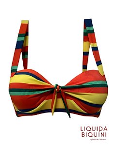 Biquíni Meia Taça Retrô Estampa Frevo