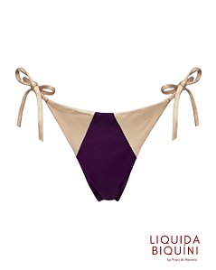 Calcinha lacinho recortes Roxo