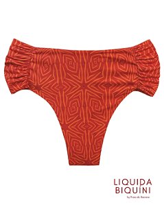 Calcinha Leque Alta Estampa Tribal