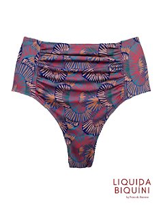 Calcinha Hot Leque Estampado Lilás