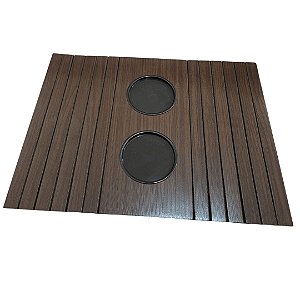 Bandeja Esteira Flexível de madeira Porta Copos para braço de sofá  Promoção de Fabrica