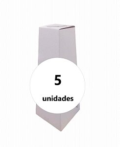 Urna de Papelão - C:26,5 cm L:26,5cm A:70,0cm – Onda Simples - Pacote com 5 Unidades