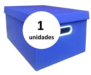 Caixa Tipo Arquivo - 43,0 x 30,0 x 20,0 cm (Onda Simples) - Colorida - Pacote com 1 Unidade
