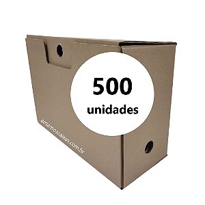Caixa Tipo Arquivo - 36,0 x 14,0 x 24,0 cm (Onda Simples) - Pacote com 500 Unidades