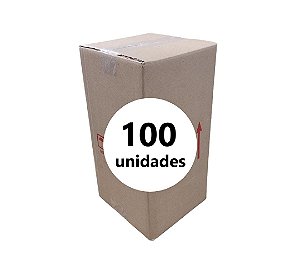 Caixa de Papelão Parda para 4 Garrafas de Vinho - C: 16,5cm L: 16,5cm A: 32,0cm - Pacote com 100 Unidades