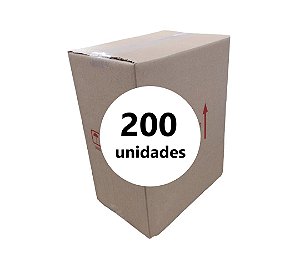 Caixa de Papelão Parda para 6 Garrafas de Vinho - C: 25,0cm L: 16,5cm A: 32,0cm - Pacote com 200 Unidades